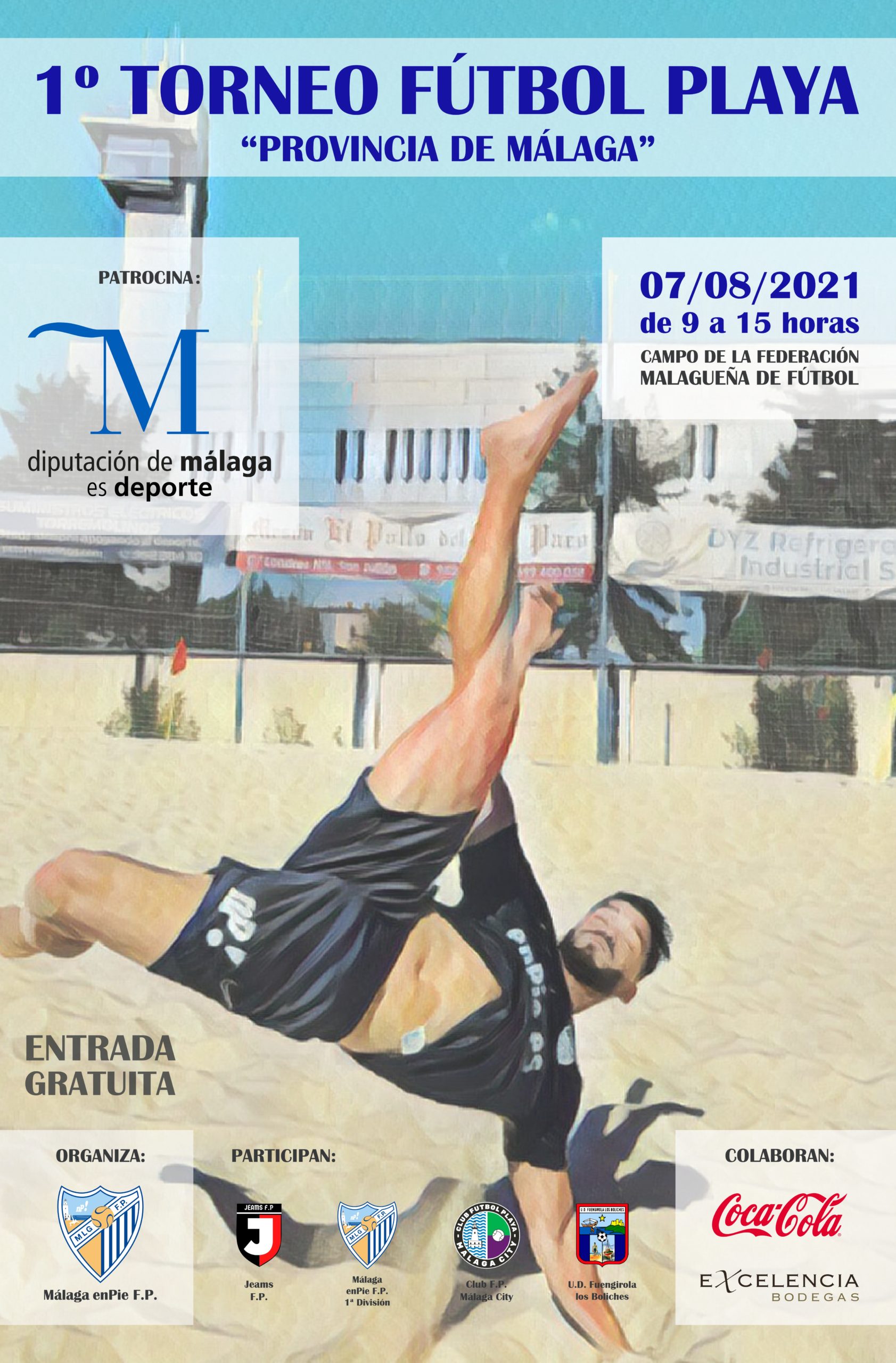 Nace el I Torneo de Fútbol Playa Provincia de Málaga con el impulso de
