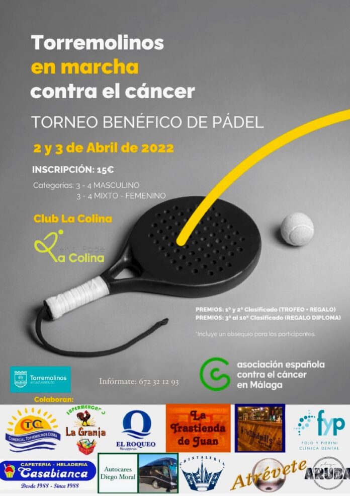 Torremolinos juega al pádel a beneficio de la Asociación Española contra el Cáncer