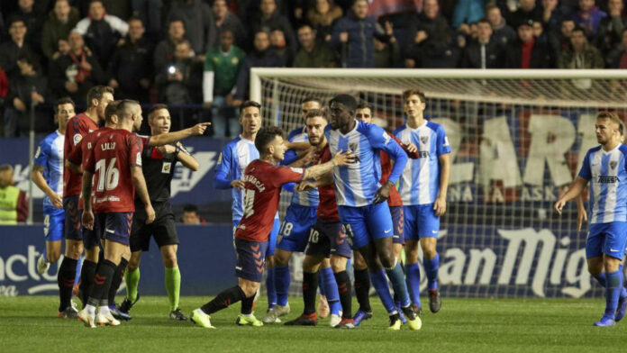 N'Diaye, en el momento de la tangana J.P. URDIROZ