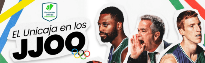 Melvin Ejim, Ángel Sánchez-Cañete y Alberto Díaz serán los representantes olímpicos de Unicaja en París 2024 // Foto: Unicaja Baloncesto